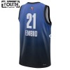 Camiseta Niños NBA All-Star 2023 Team 1 Joel Embiid 21 Nike Azul Swingman